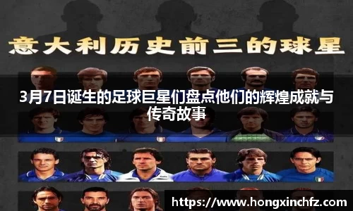 3月7日诞生的足球巨星们盘点他们的辉煌成就与传奇故事