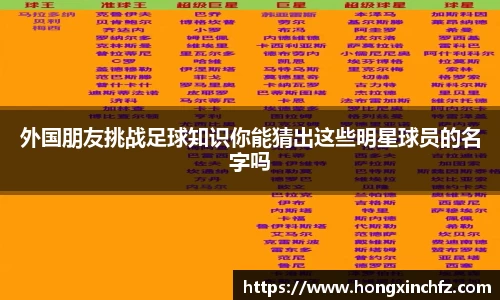 外国朋友挑战足球知识你能猜出这些明星球员的名字吗
